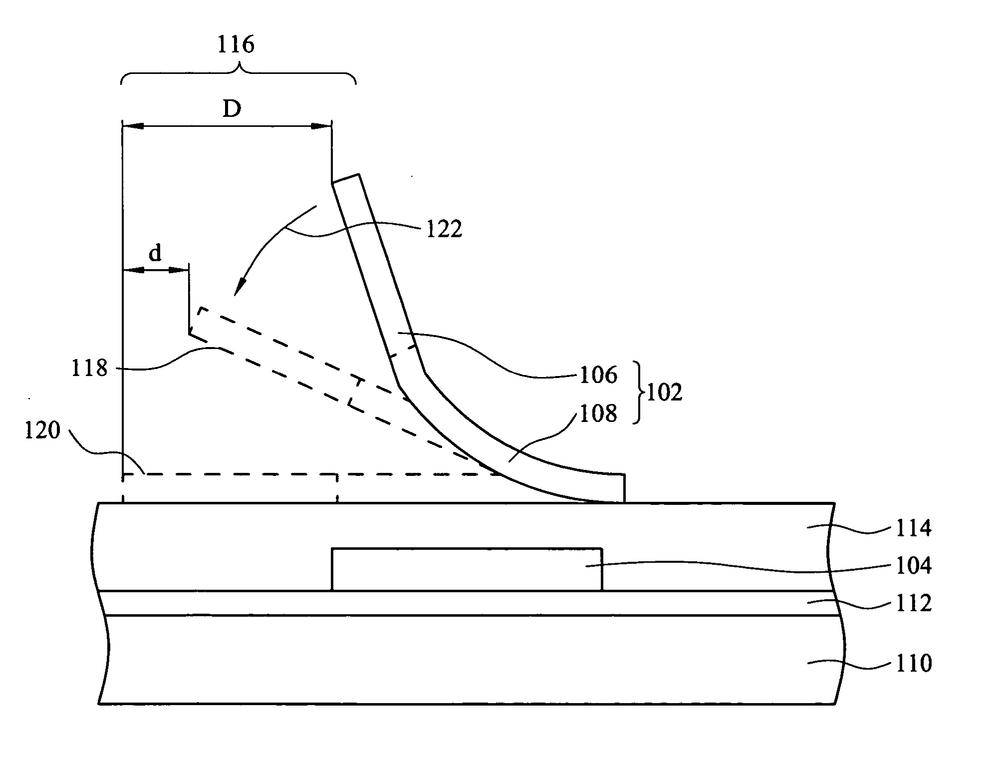 Structure of a micro electro mechanical system