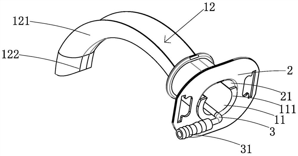 Split oxygen-uptake-breathing-type gastroscope occlusion device kit