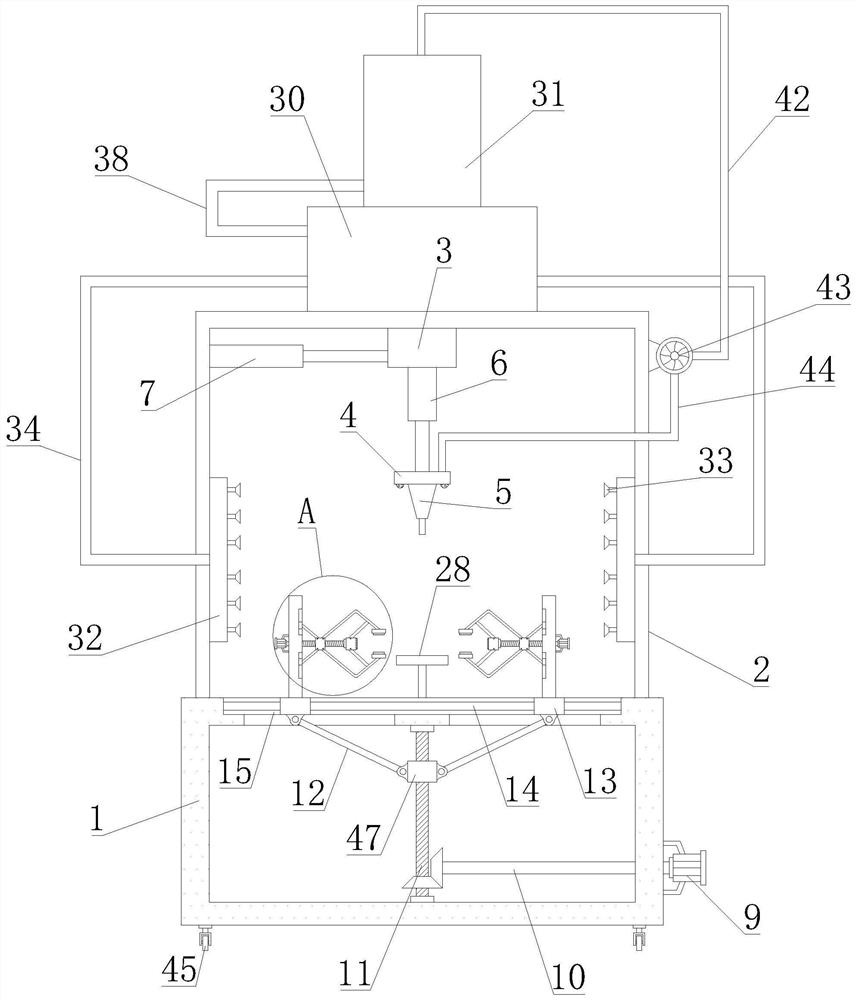 Laser cutting machine with automatic positioning function