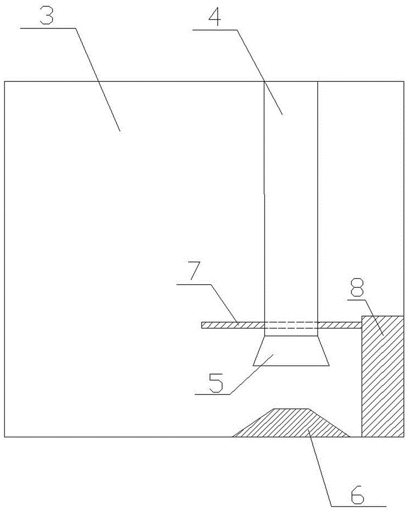 Combined hydraulic rectification device of pump station water inlet pool at ultralow water level