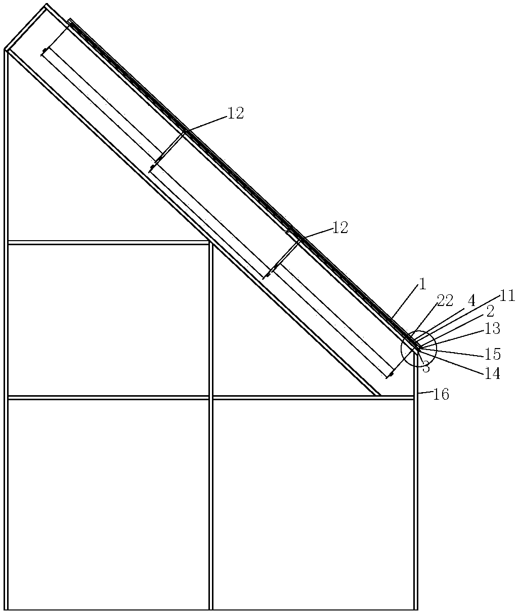 Device for processing food waste or sludge in low-temperature evaporation mode through solar flat sheet membranes