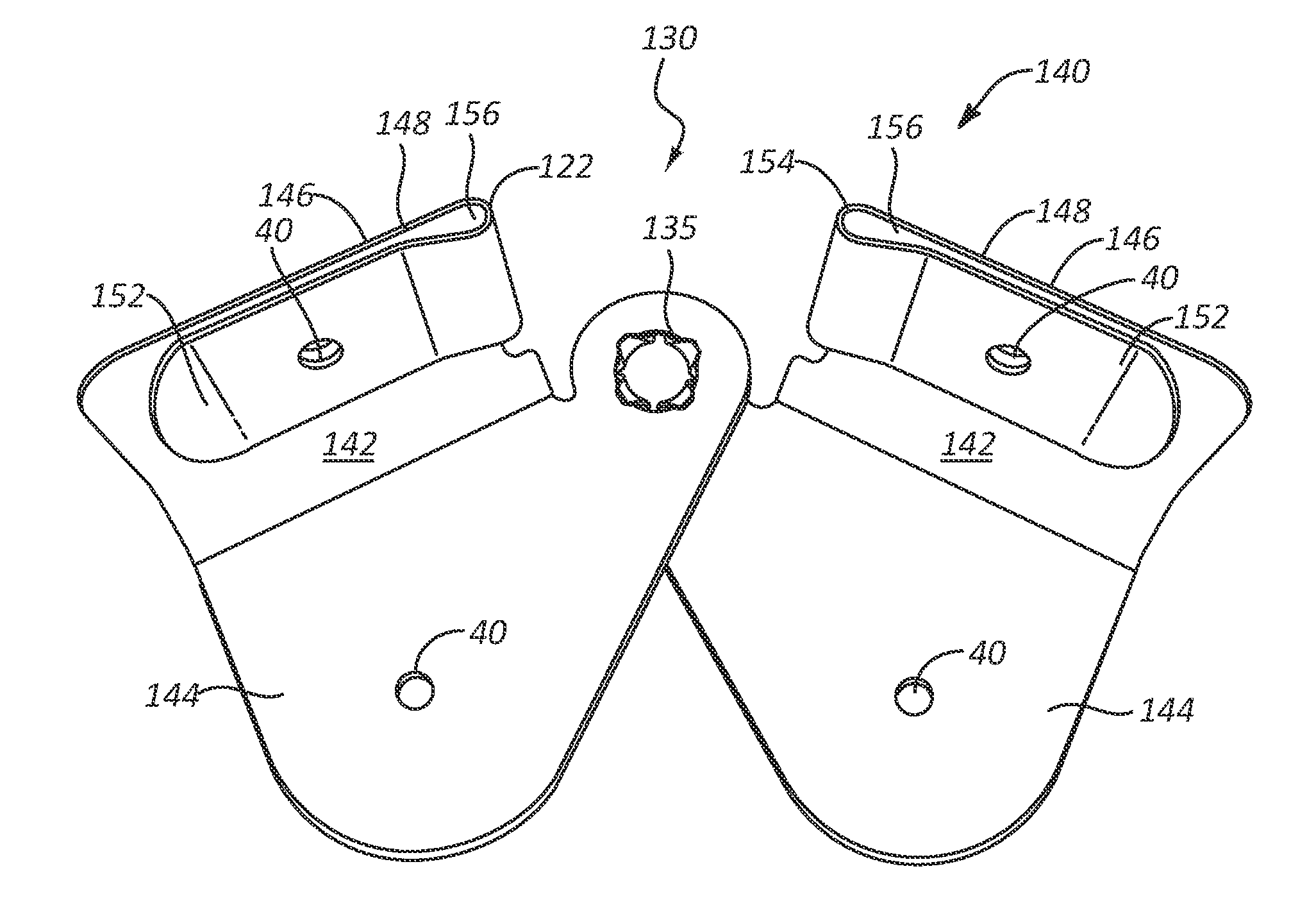 Sandwich coupling mechanism