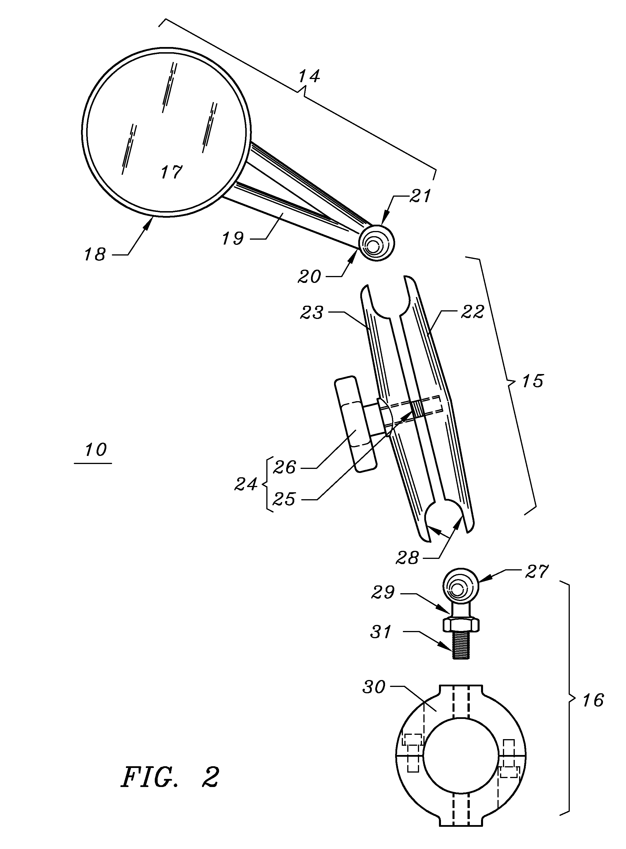 Folding Motorcycle Mirror