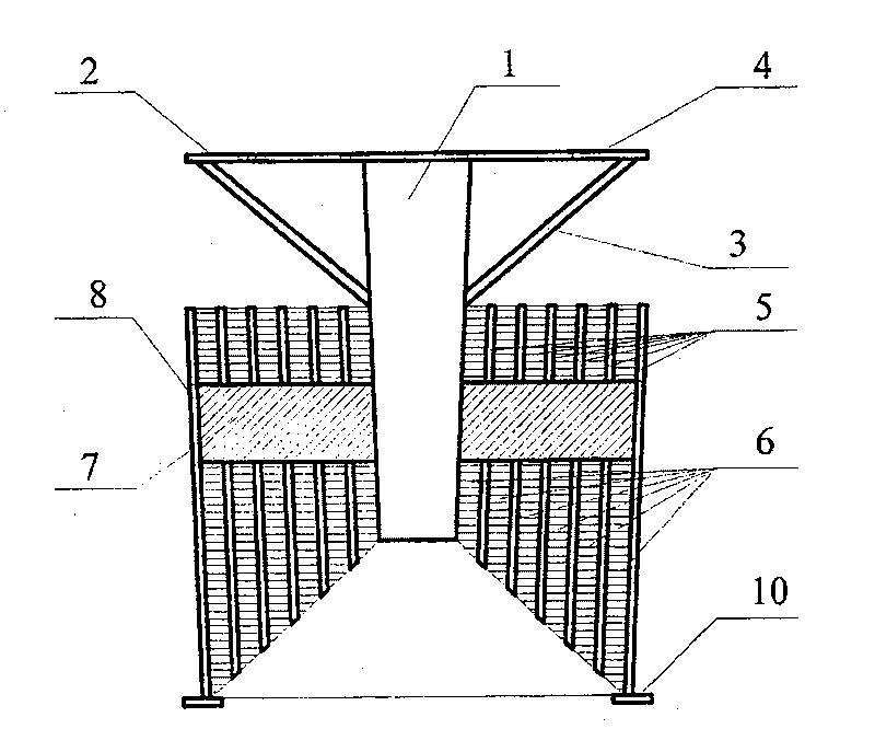 Vertical rigidity changeable shock insulation support saddle