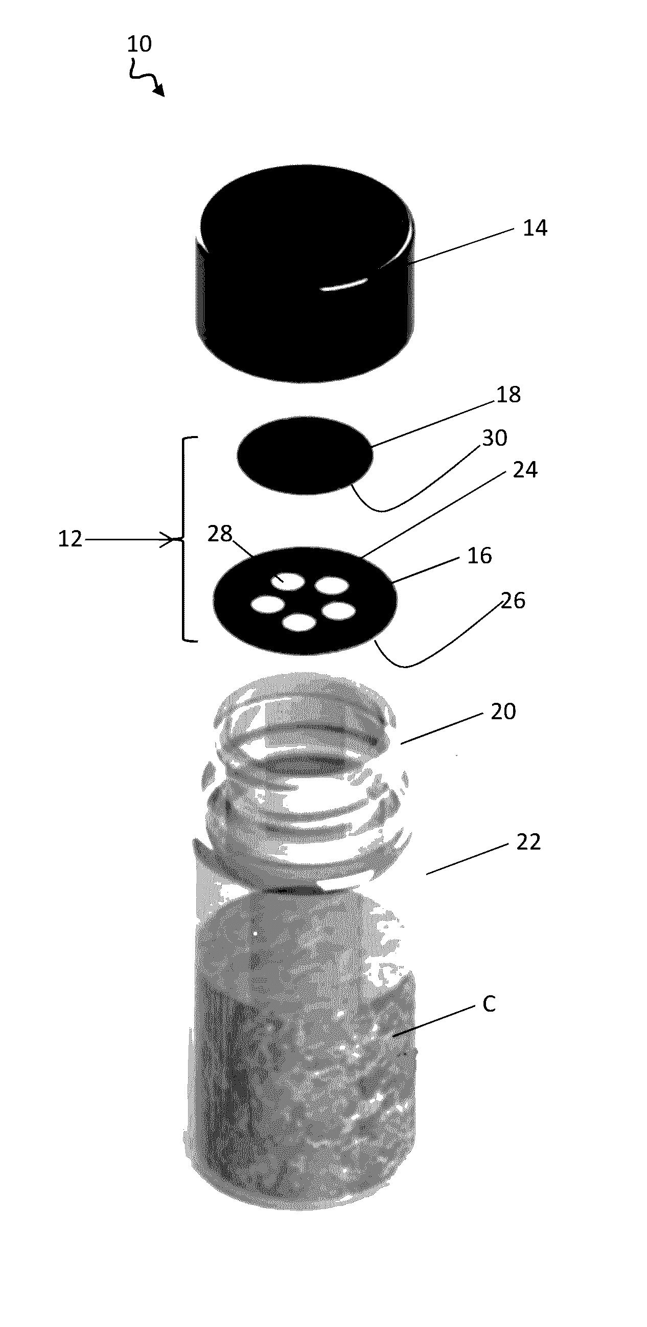 Shaker top with freshness seal and method of making same