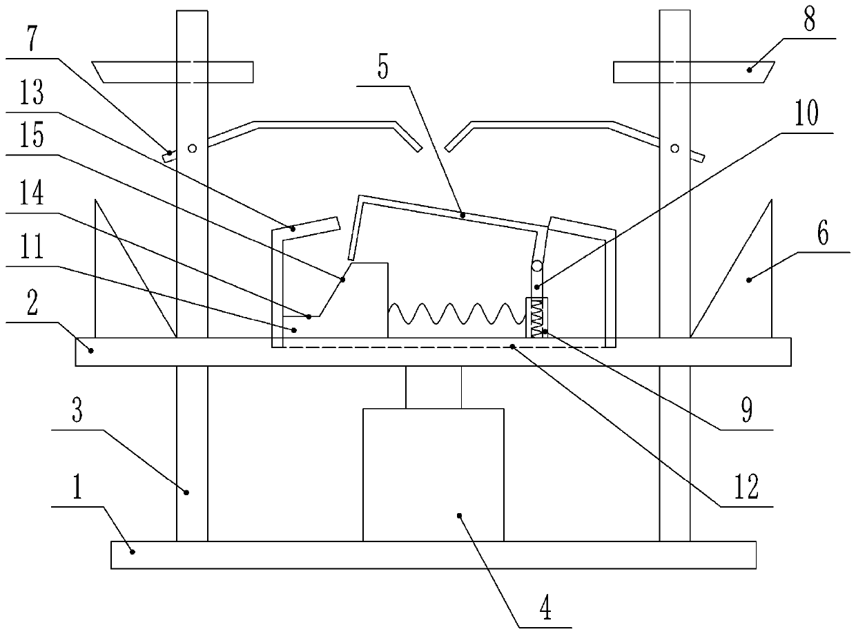 Auto parts clamping device