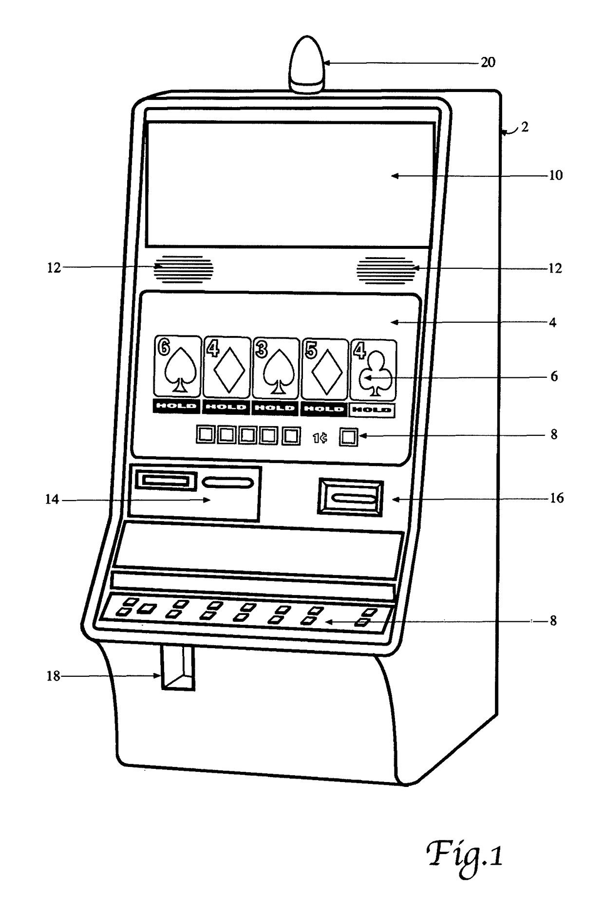 Video poker game with player hand disqualification