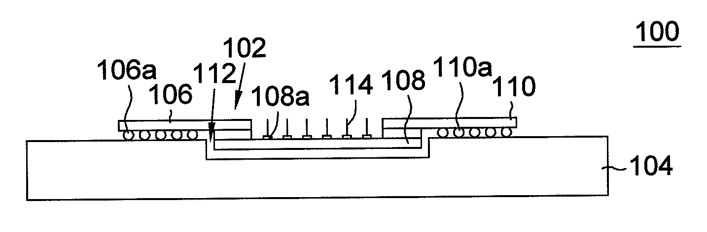 Test kit for testing a chip subassembly and a testing method by using the same