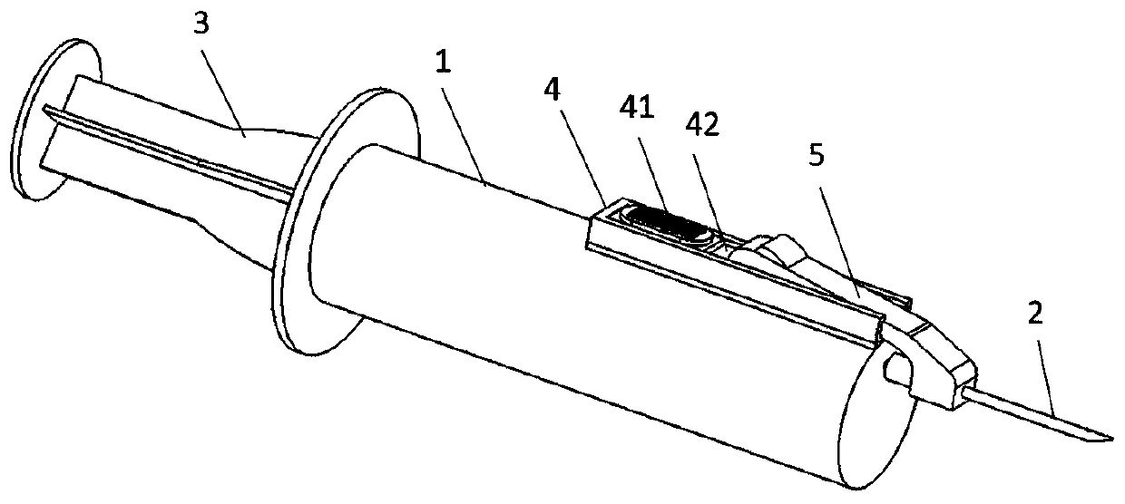 Anti-stabbing injector