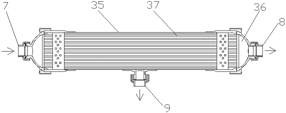 Automatic forward-backward flushing membrane filtering water-cleaning system