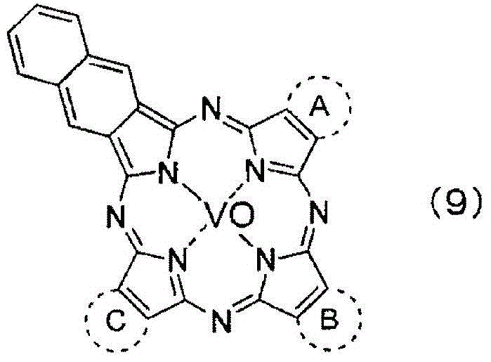 Porphyrazine dye, and application therefor