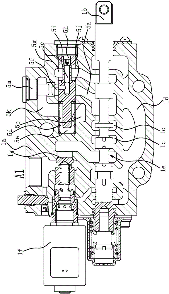 Converging multi-way valve