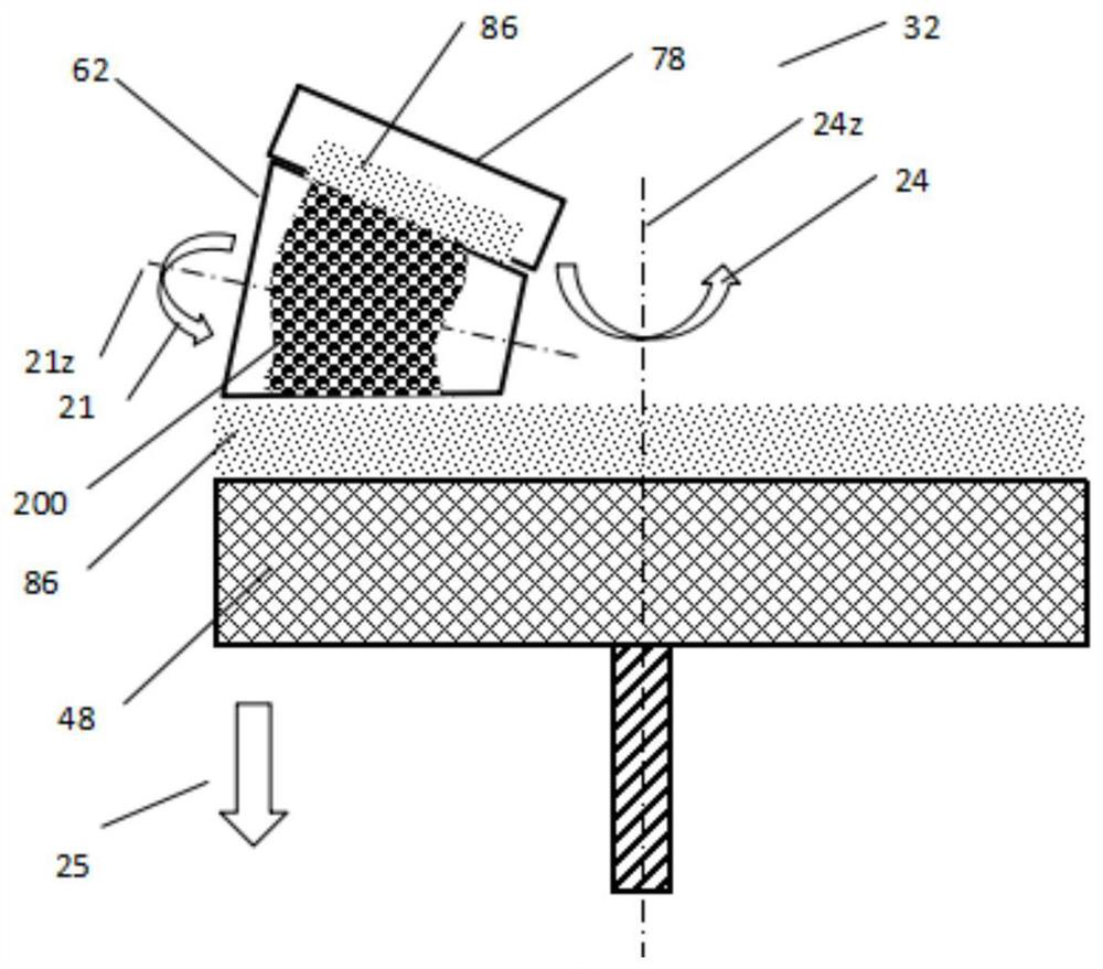 Selective spreading device and spreading method