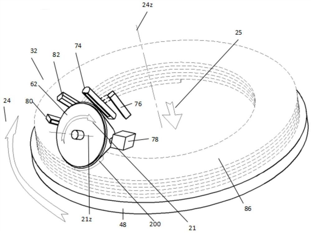 Selective spreading device and spreading method