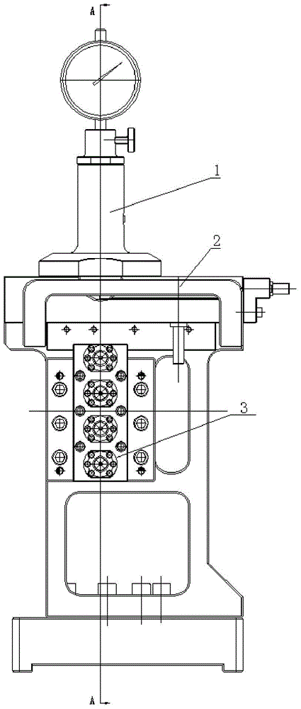 Measurement gauge for disc cone height of air valve