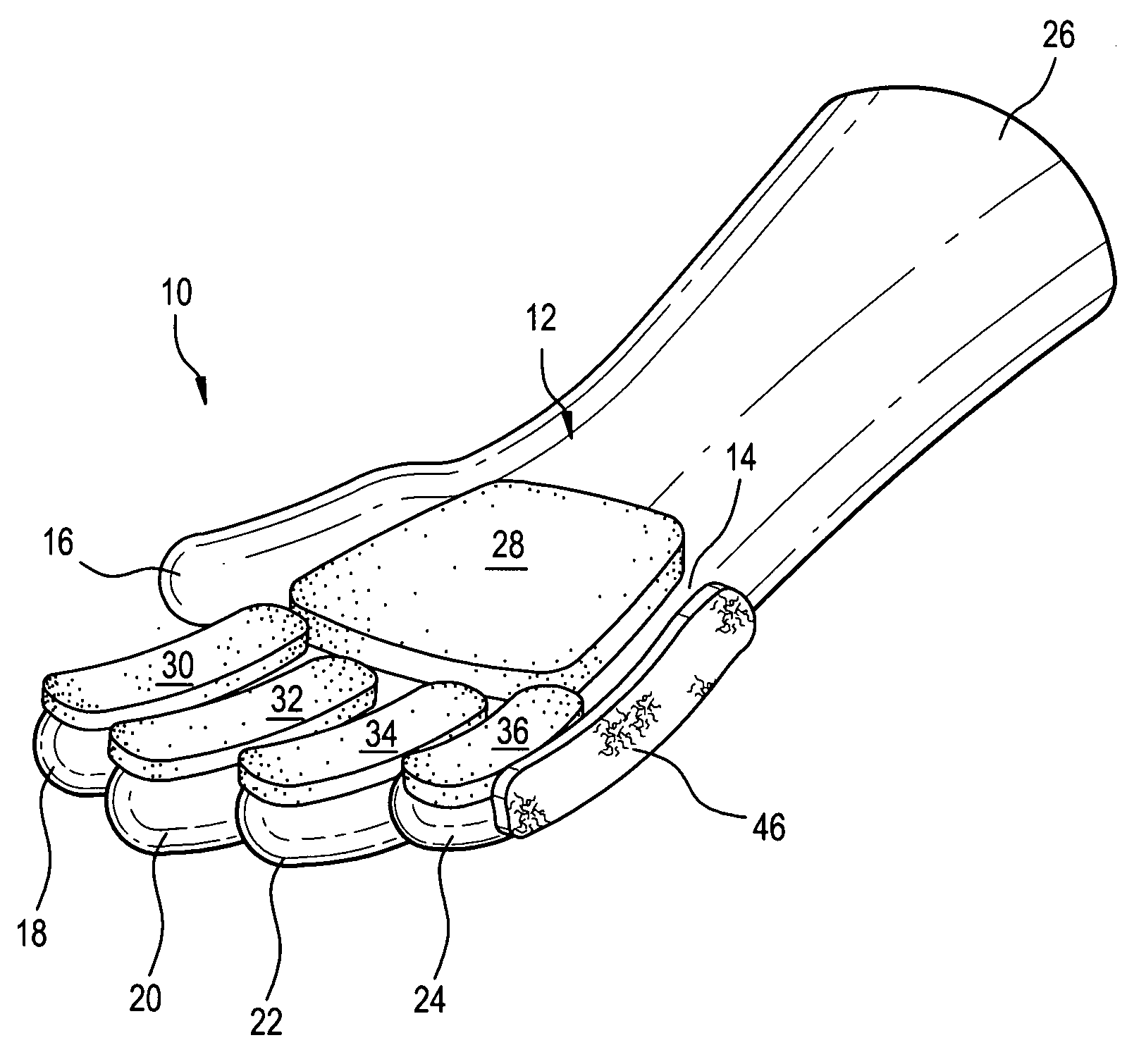 Scrubbing glove