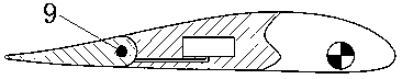 Device for controlling loading and deformation of wind turbine blade