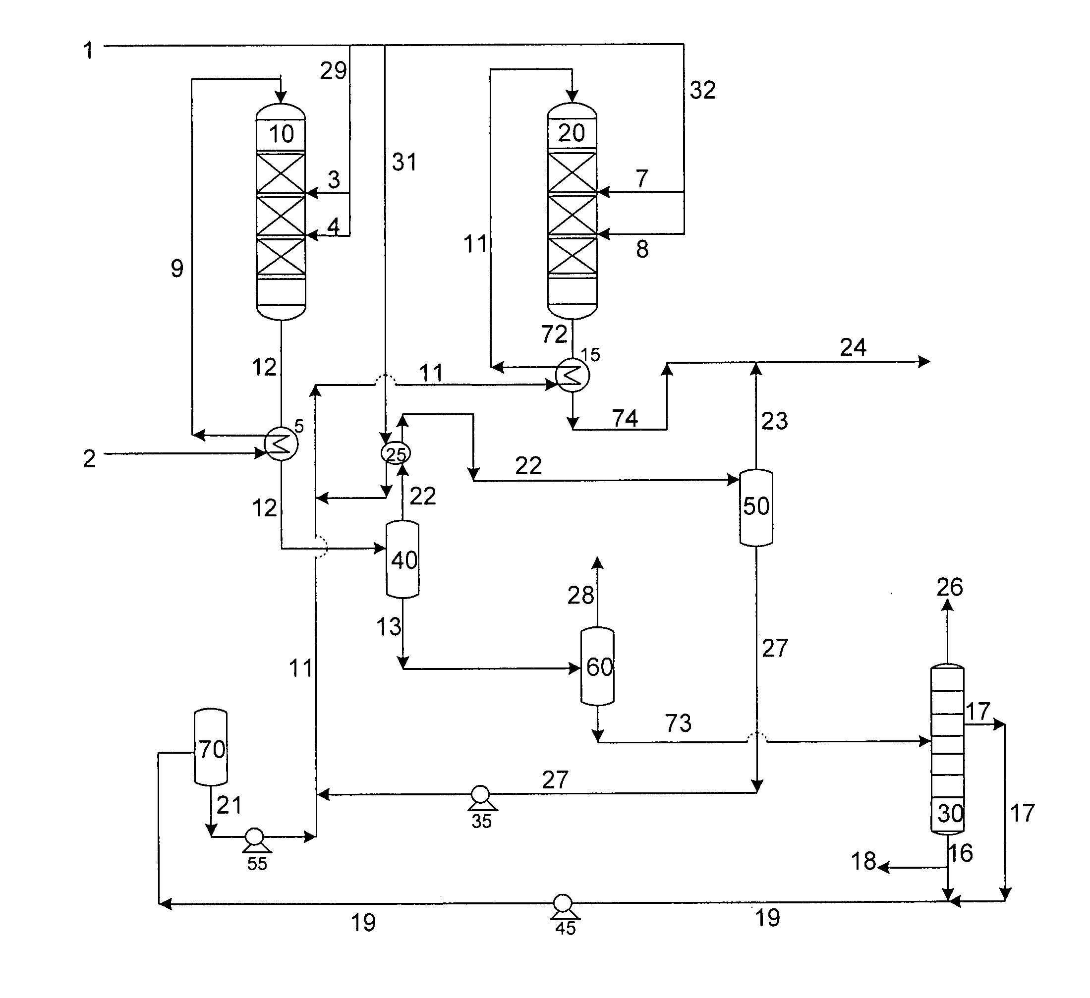 Targeted hydrogenation hydrocracking