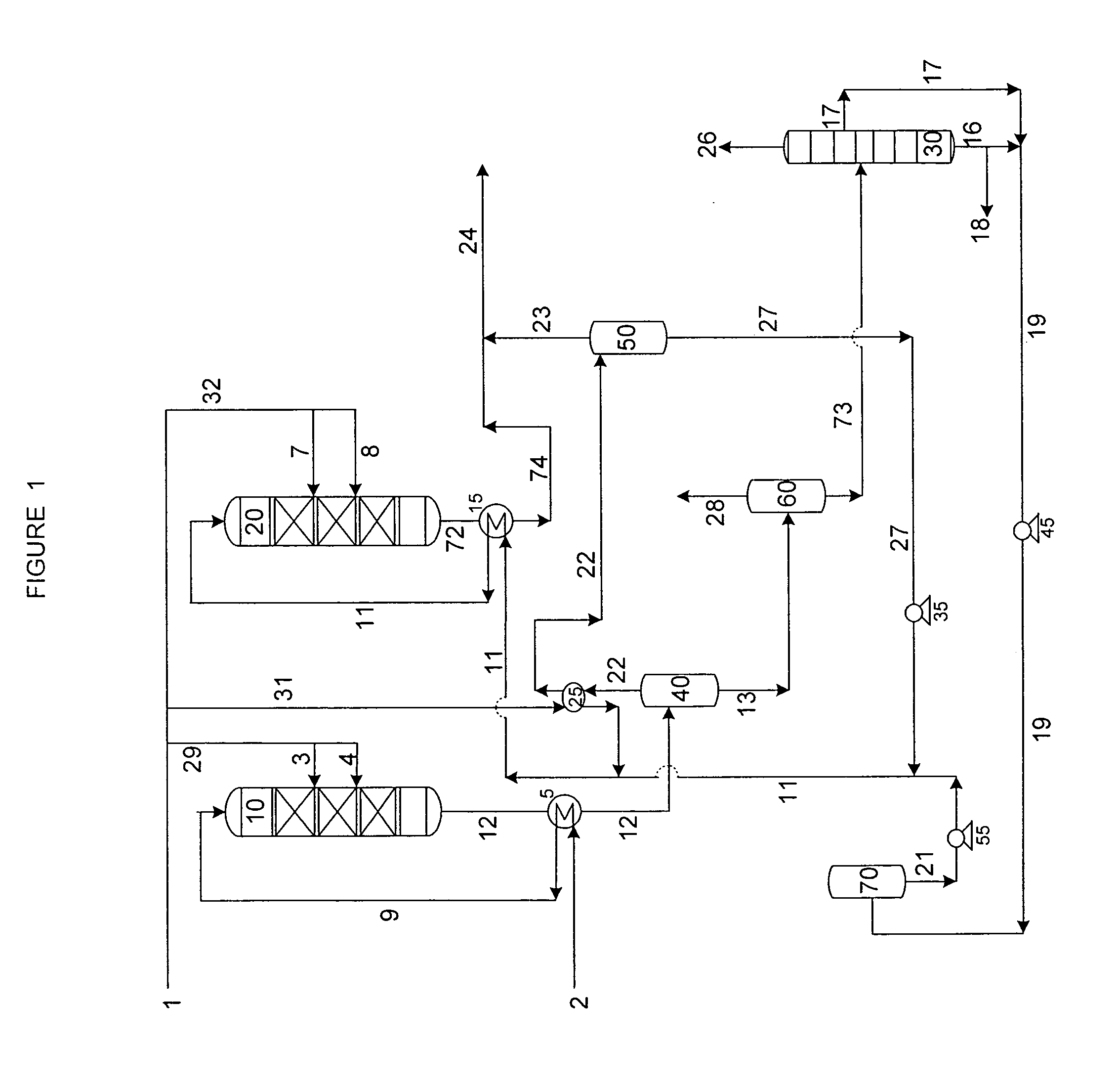 Targeted hydrogenation hydrocracking