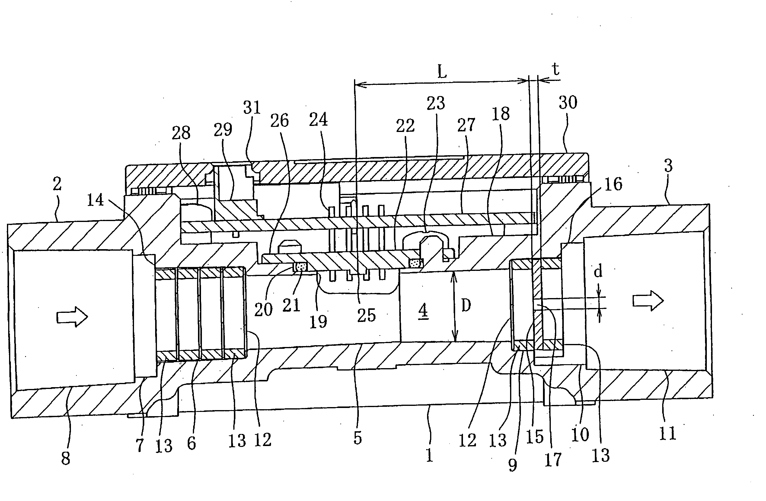 Flow rate-measuring device