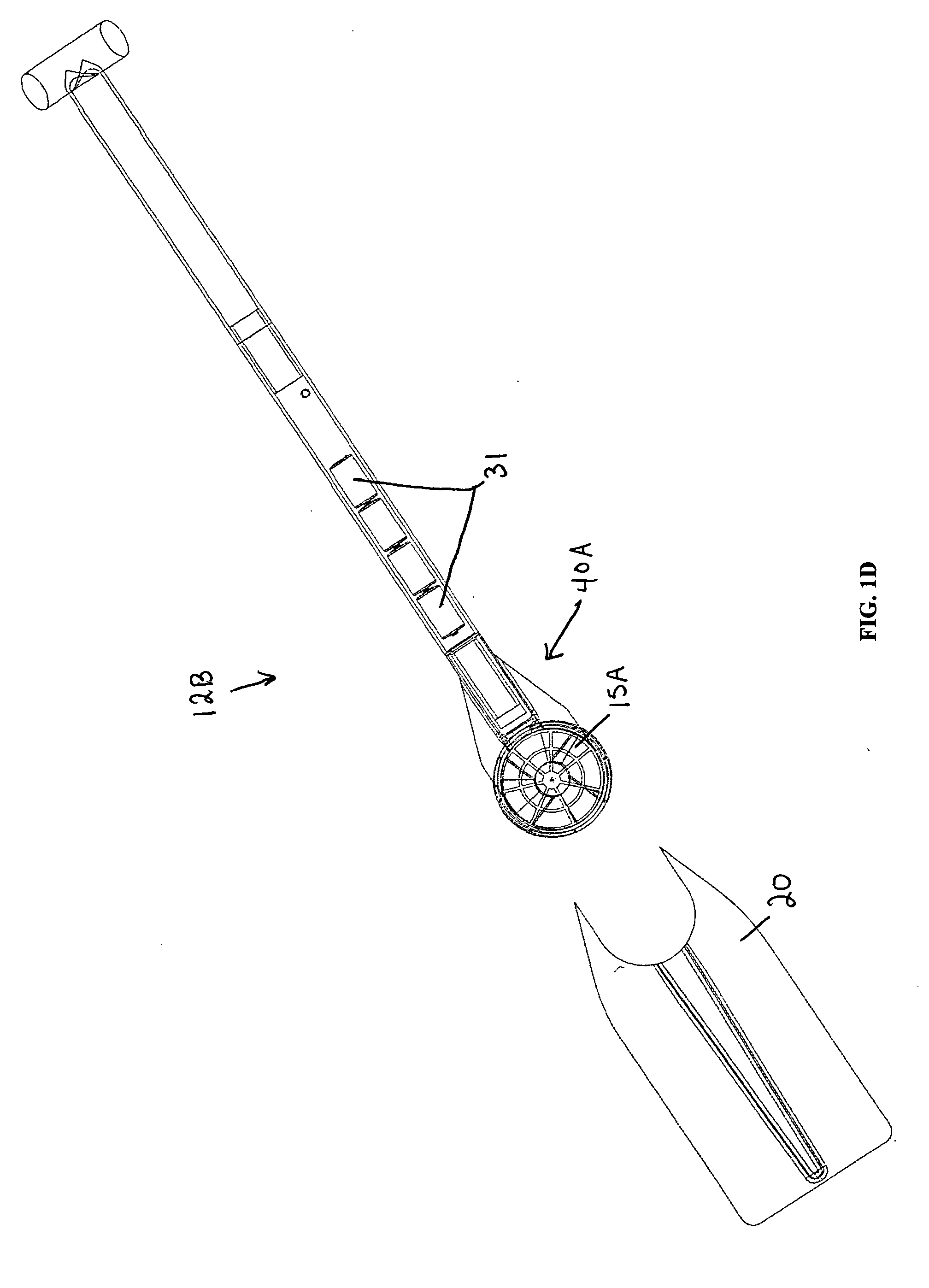 Combination hand-held multi-directional propulsion device and powered oar/paddle for rowboat, canoe, kayak, and the like