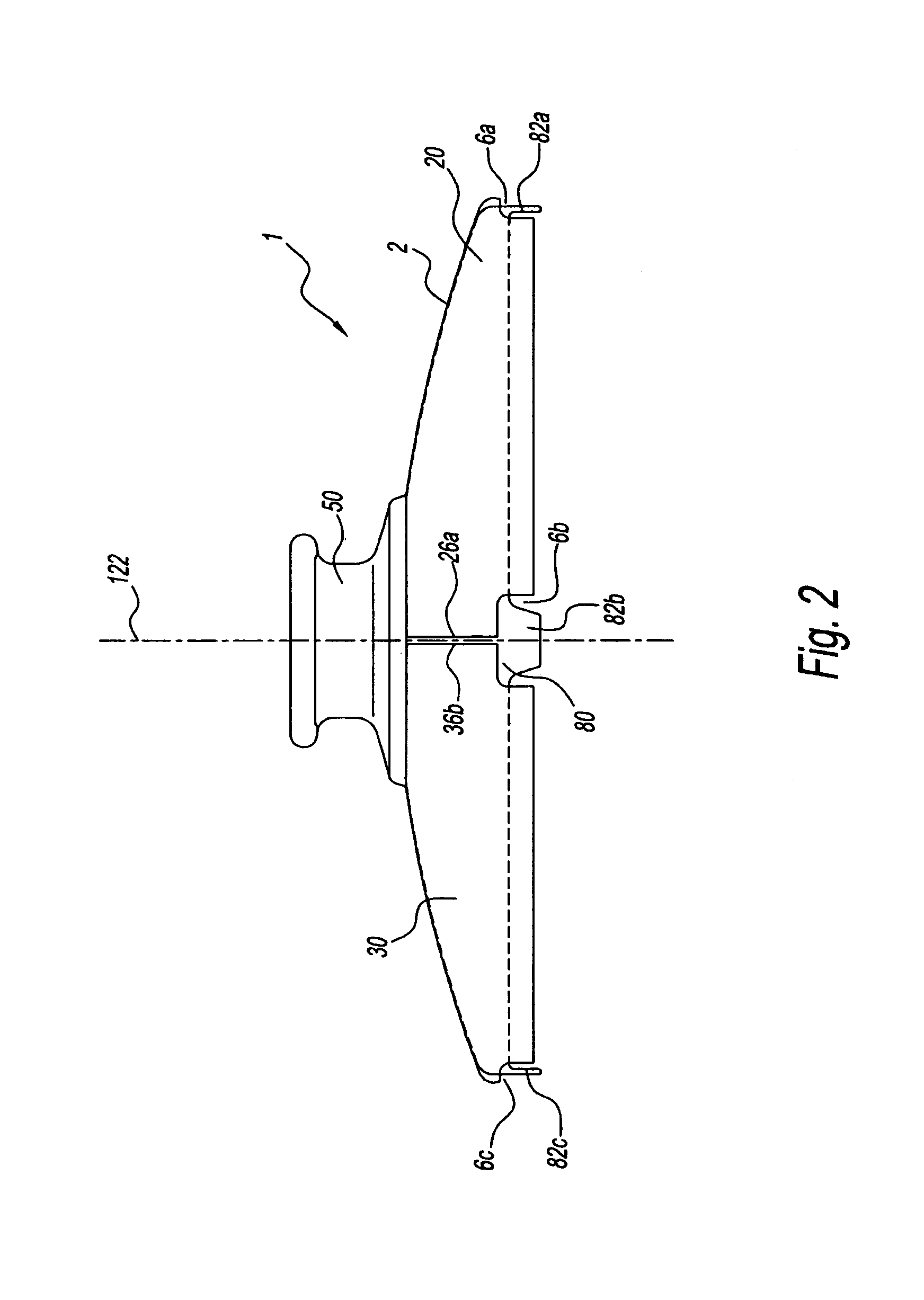 Closing device for a container