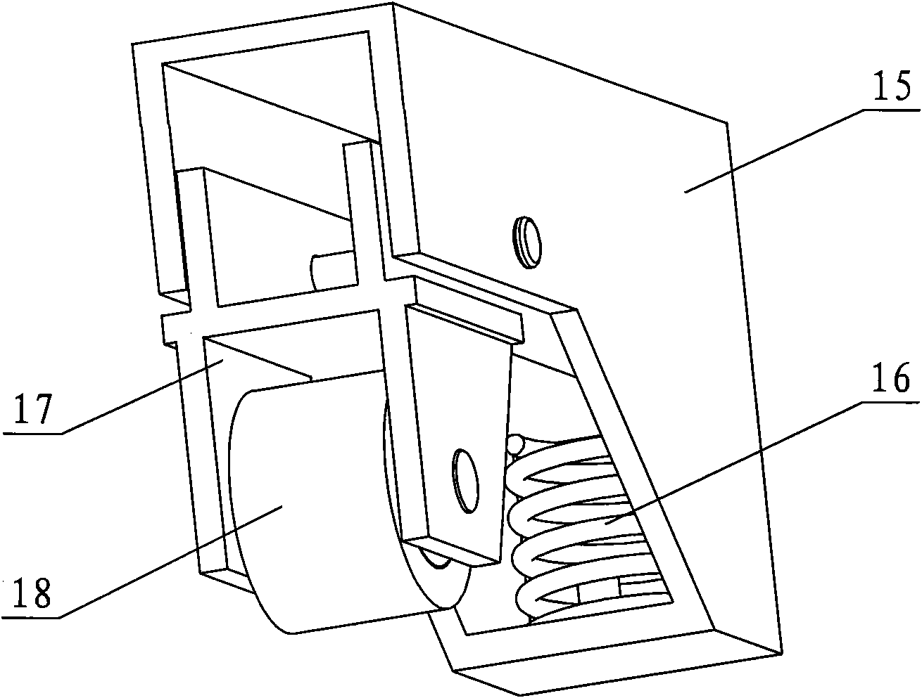 Feeding structure for stone cutter