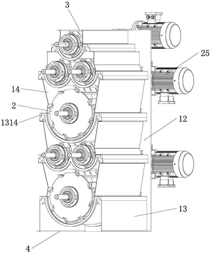 Multistage granulation equipment for ceramic pug