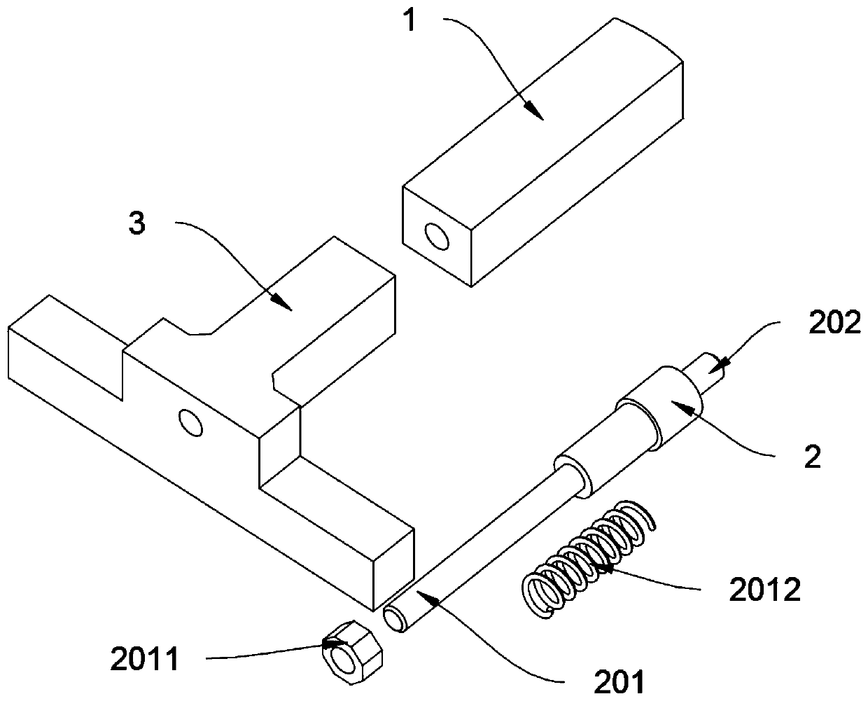 Adjustable special gauge for measuring space sizes of saddle baffles