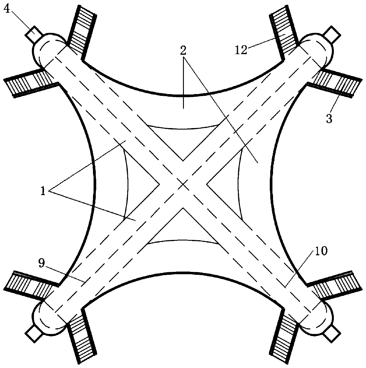 Anti-congestion pedestrian overpass