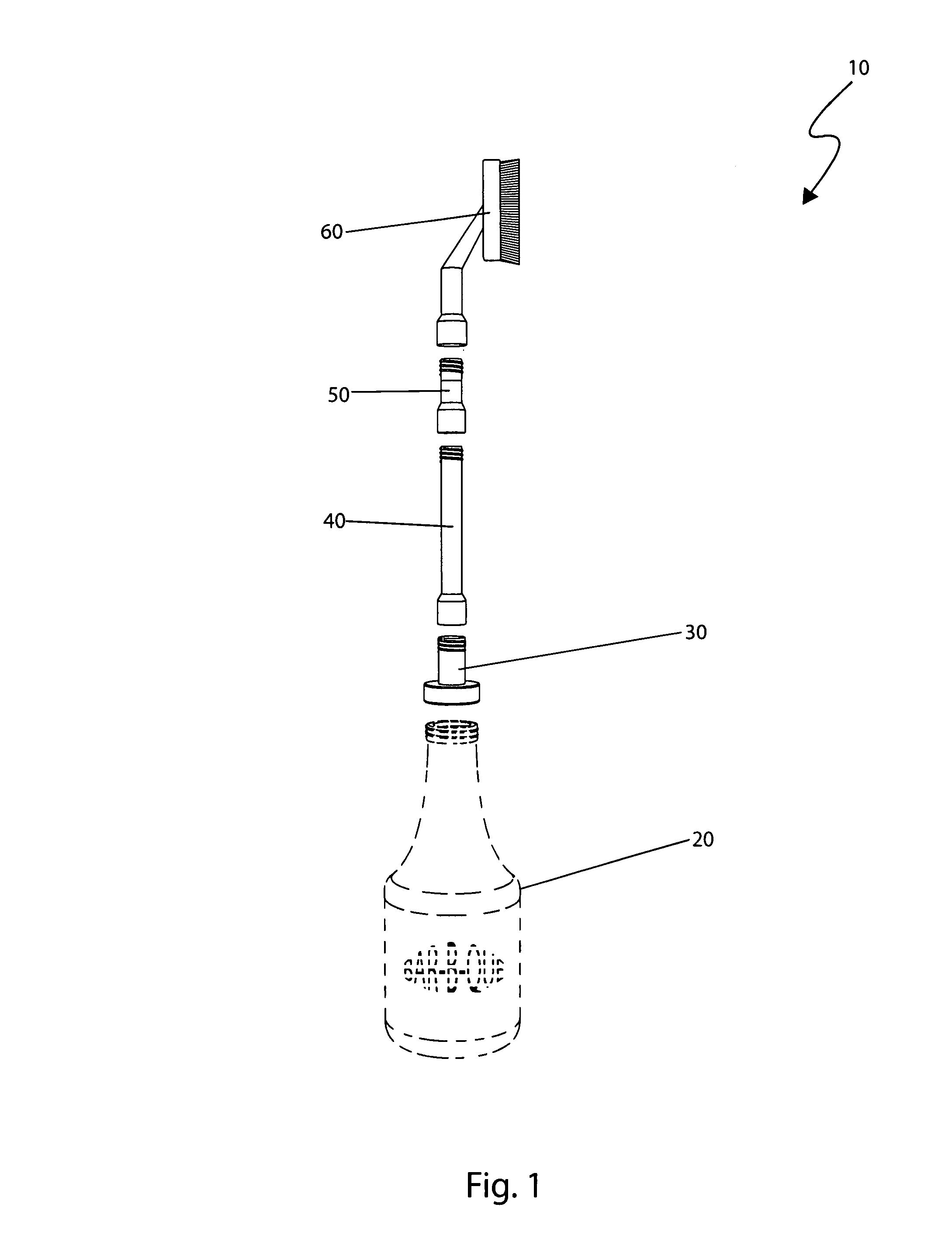 Attachable condiment applicators and kit therefor