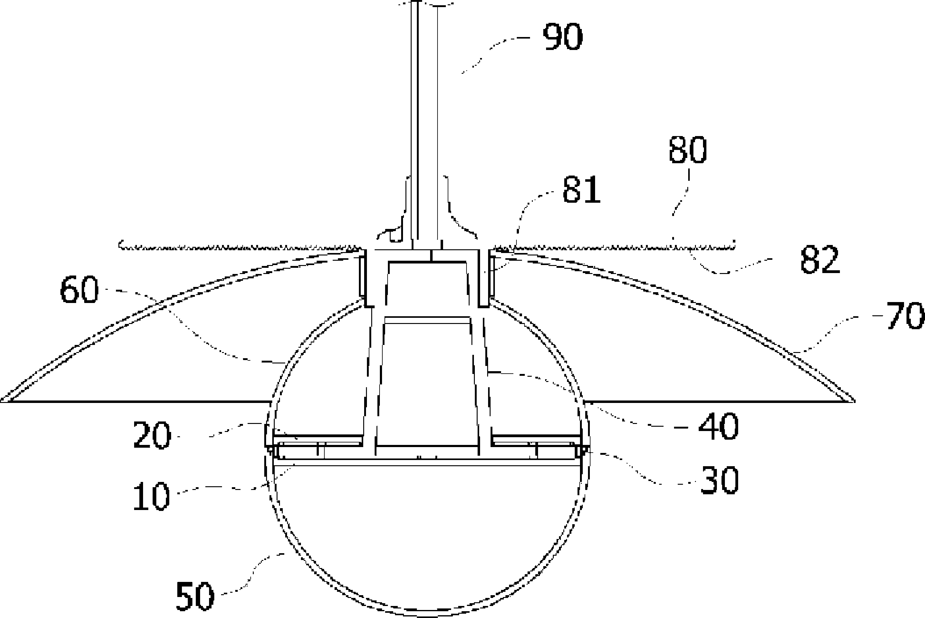 Spherical lamp with easy heat dissipation