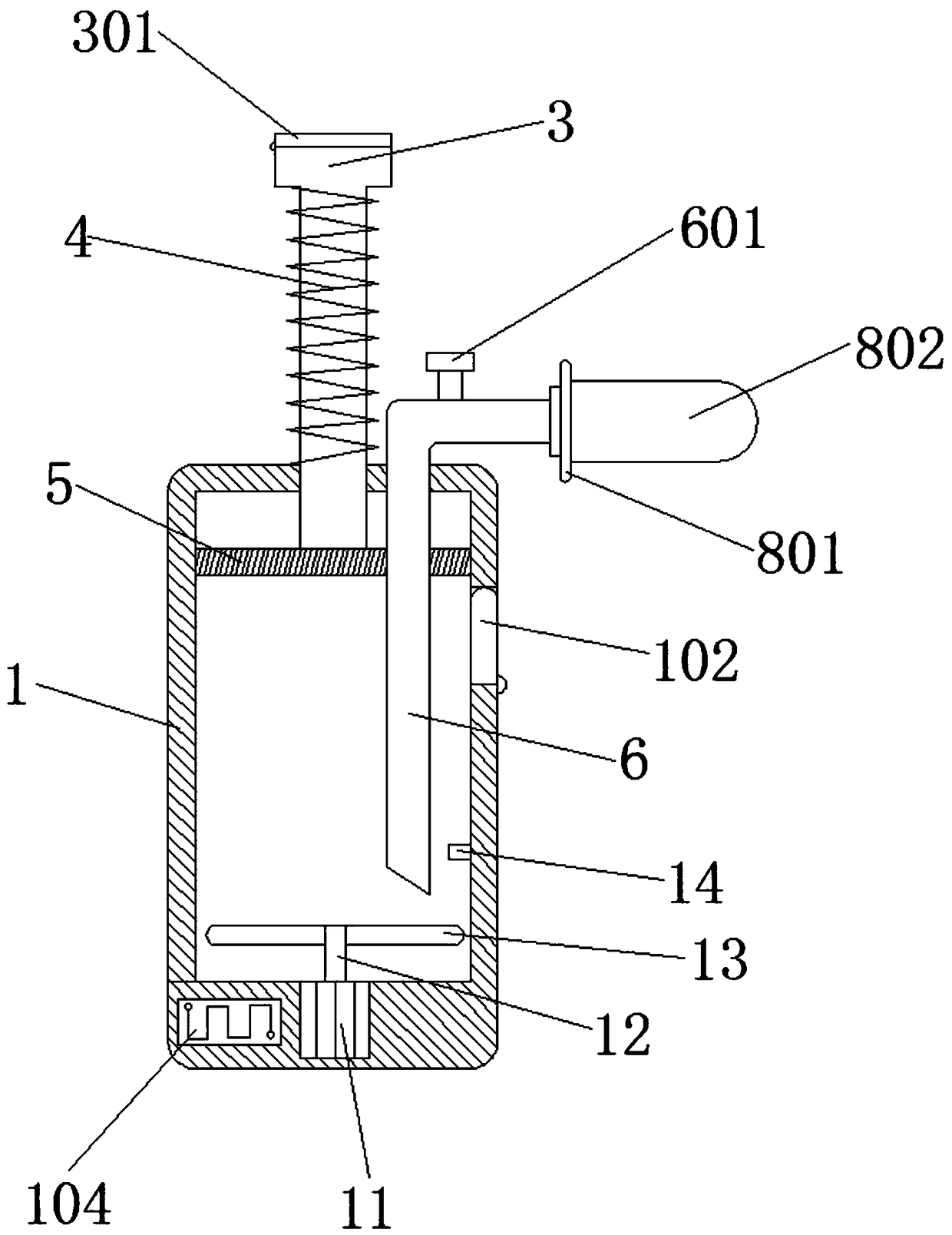 Medicine inhalation device for elderly patients