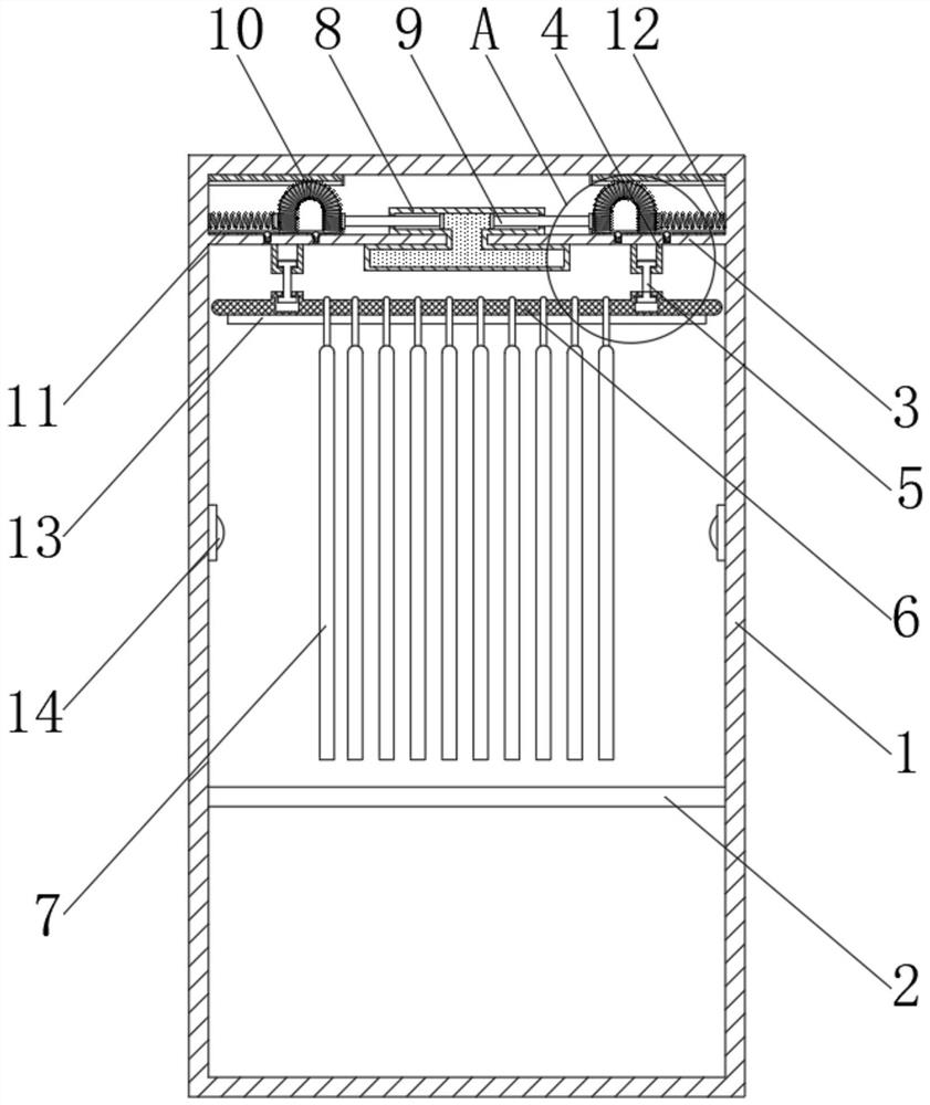 A mite-removing and antibacterial warm wardrobe