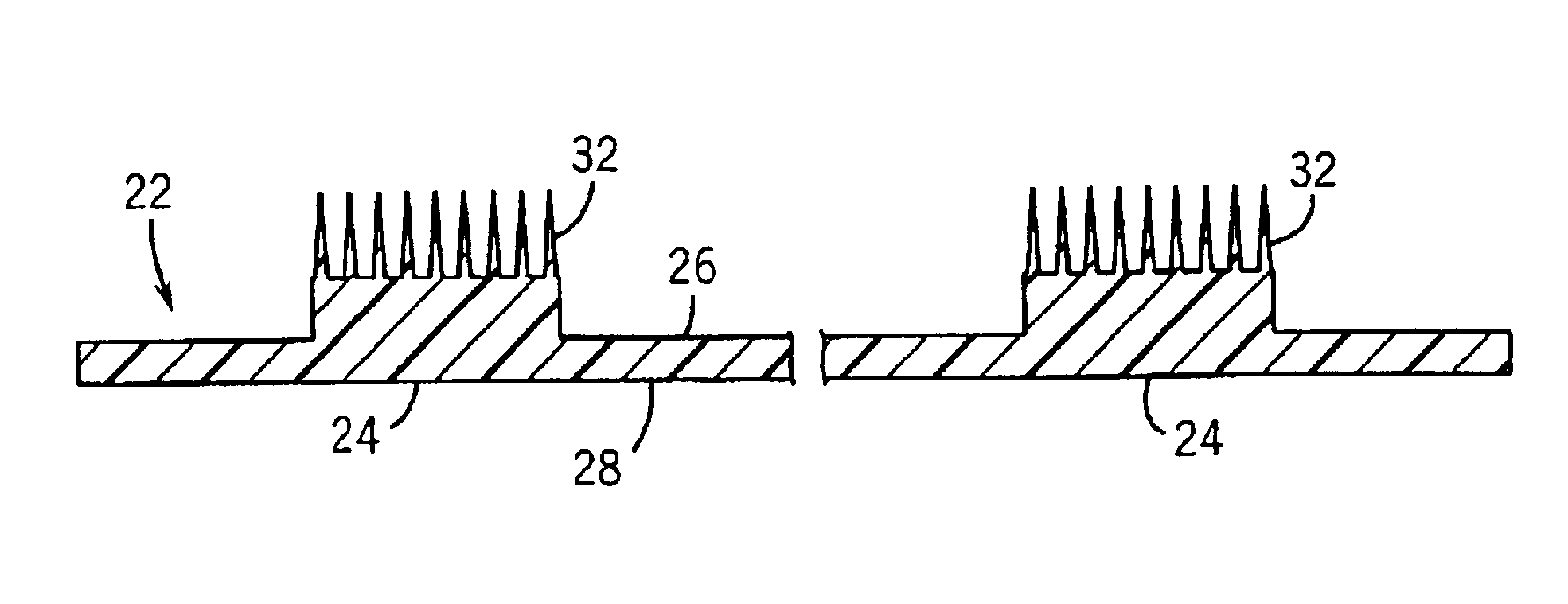 Unitary multi-electrode biopotential signal sensor and method for making same