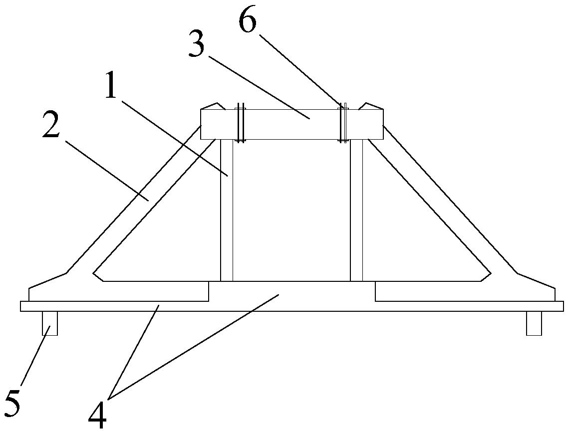 Assembly type wind-powered tower barrel base and construction method thereof