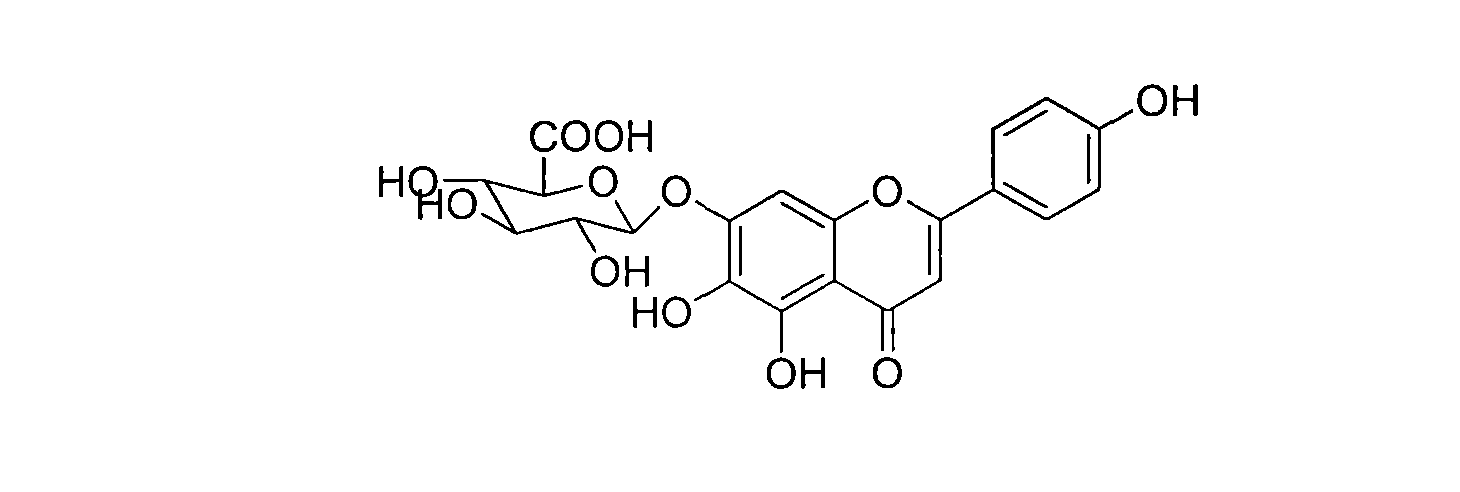 Method for synthesizing 5,6,4'-trihydroxyflavone-7-O-D-glucuronic acid