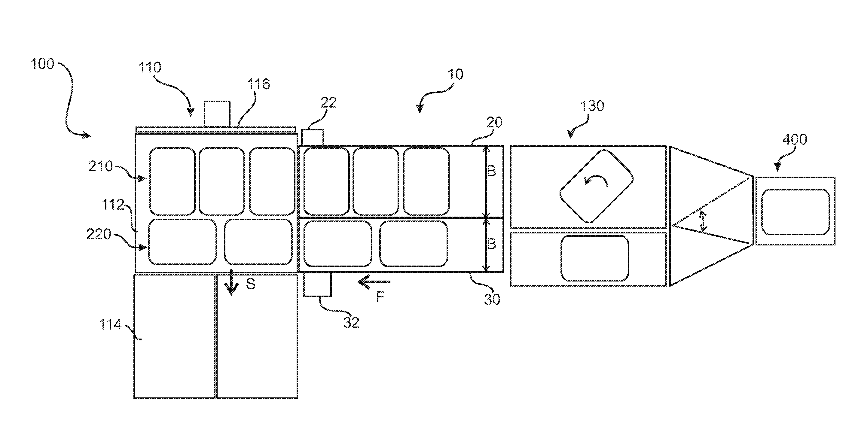 Supply device for the supply of filled sacks to a palletizing device