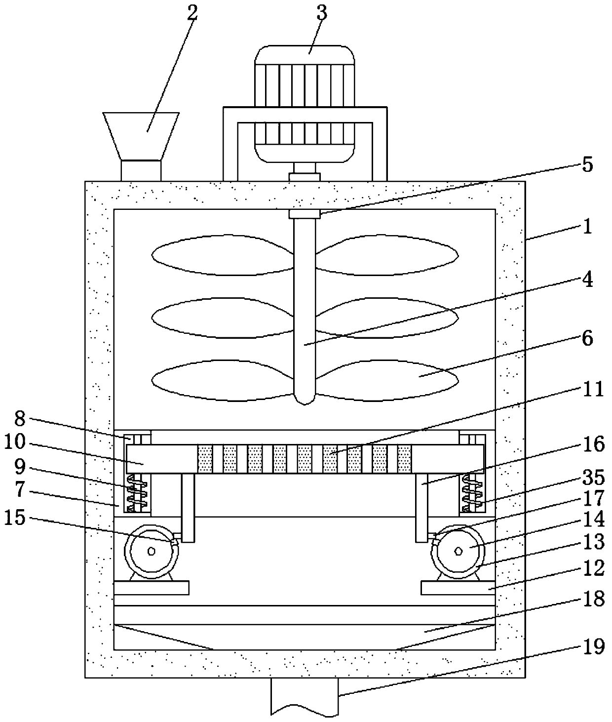 Fish feed feeding device for livestock breeding