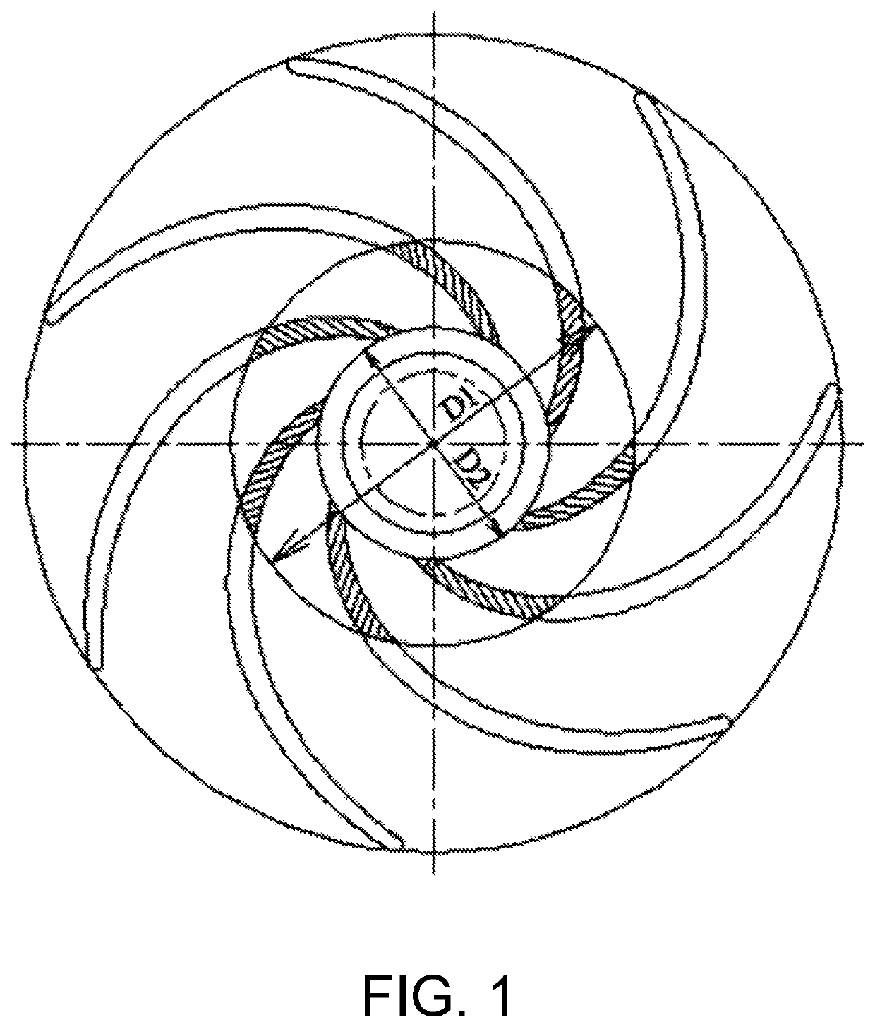 Curved surface processing method for inlet edge of cylindrical blade of centrifugal pump impeller