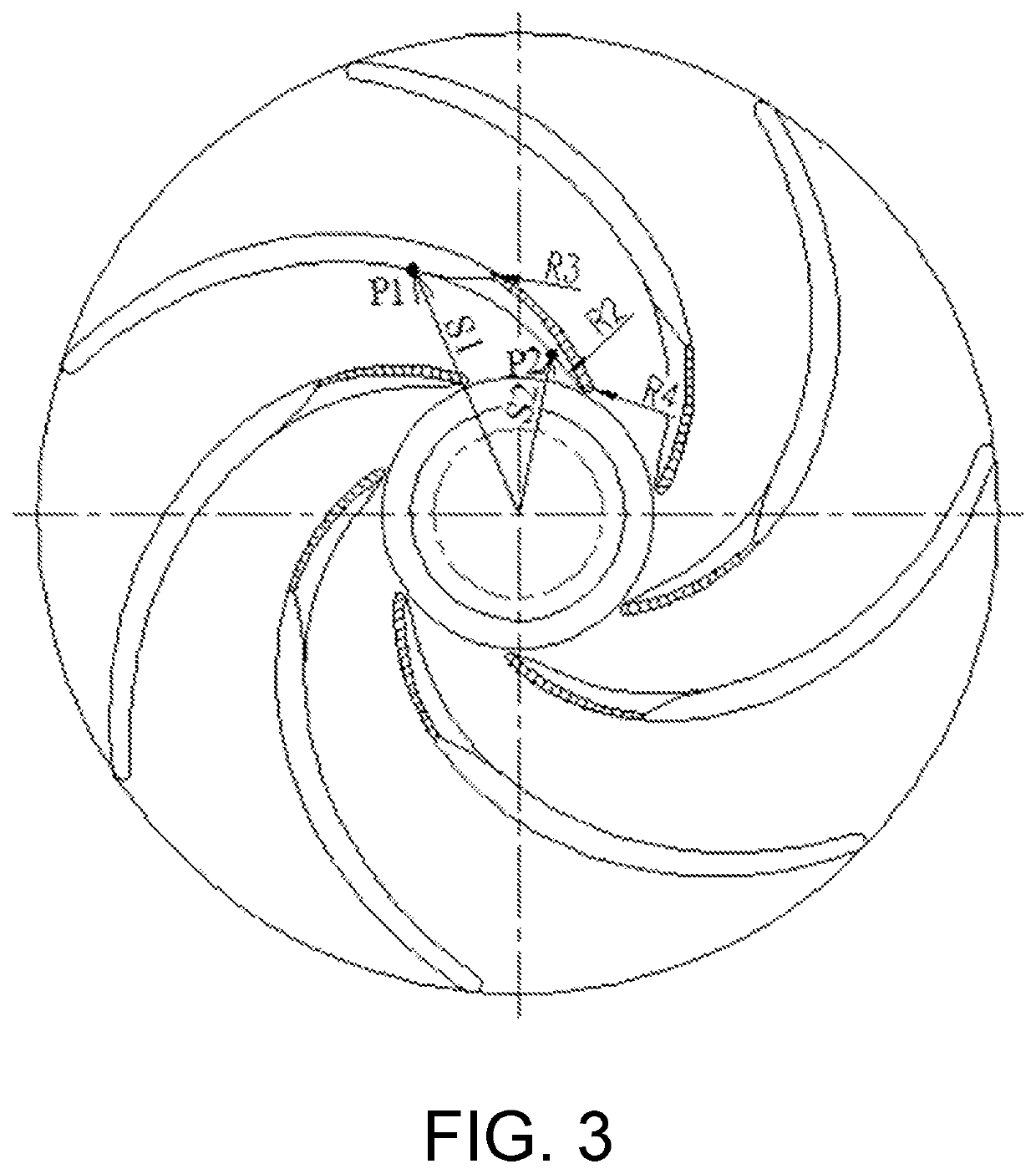 Curved surface processing method for inlet edge of cylindrical blade of centrifugal pump impeller