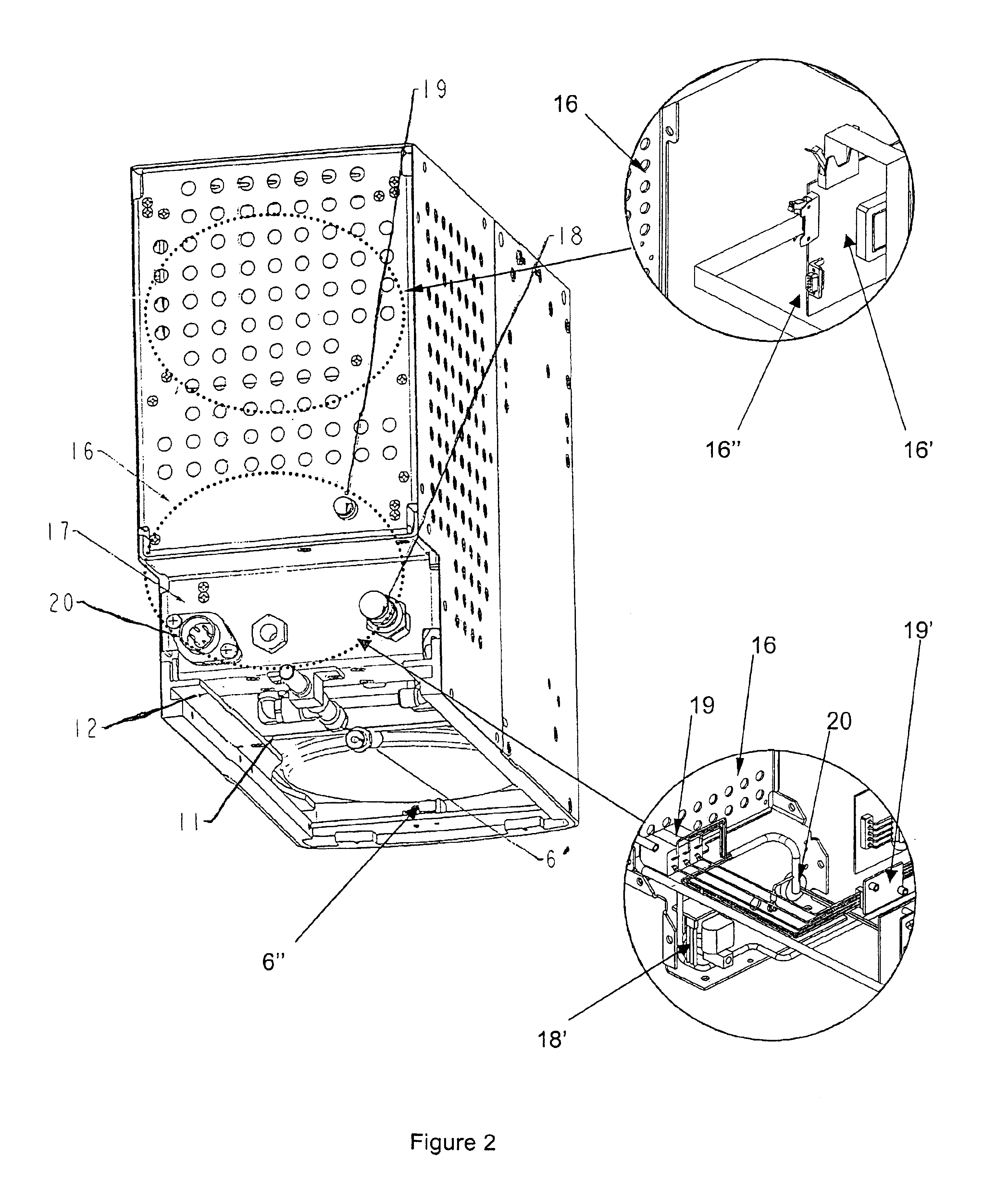 Machine for American style coffee for use on aircraft