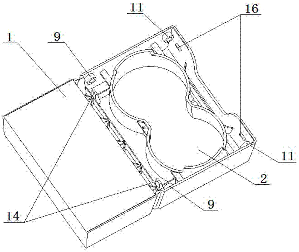 Cup holder structure with rotary brackets