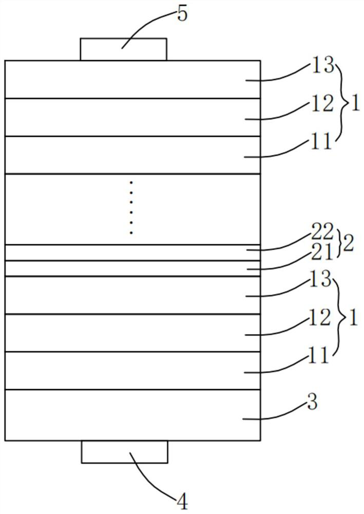 Semiconductor light-emitting unit and cascaded mid-infrared light-emitting diode