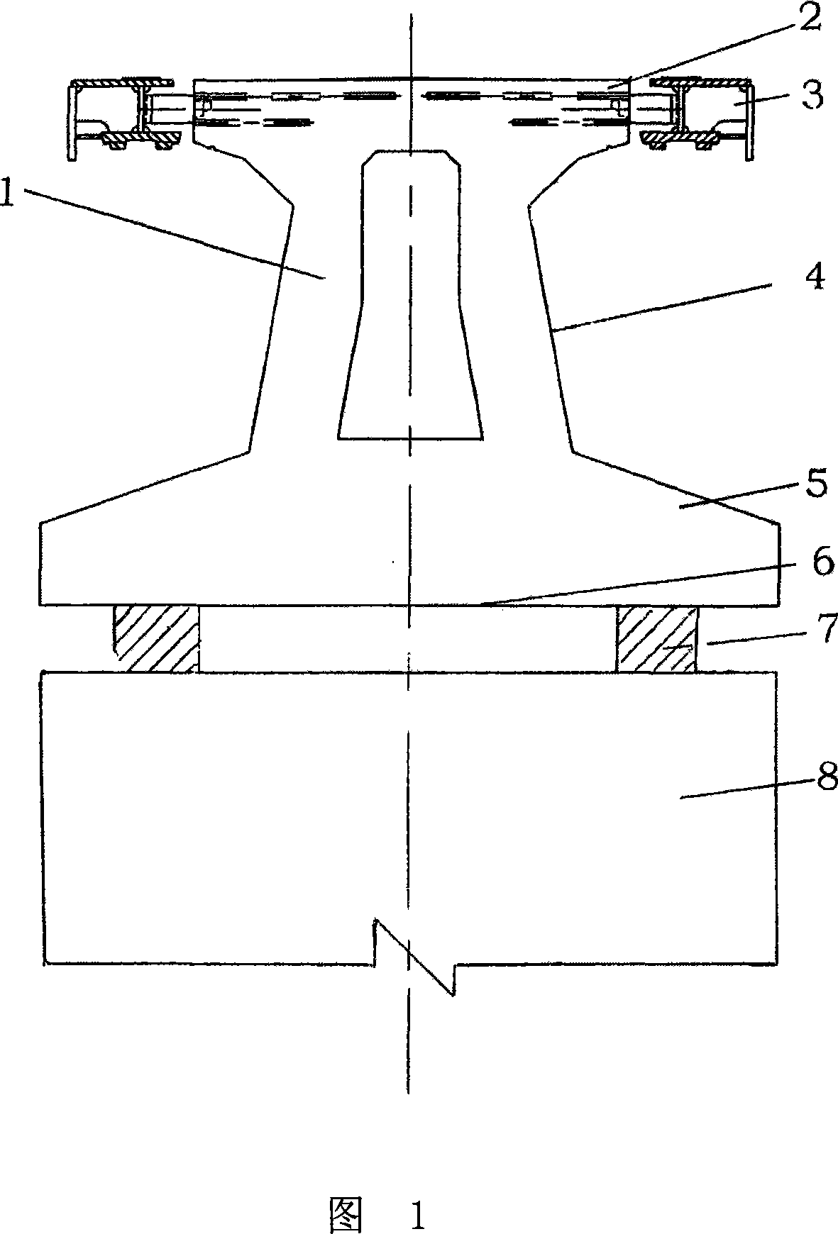 Middle and low speed magnetic levitation track girder