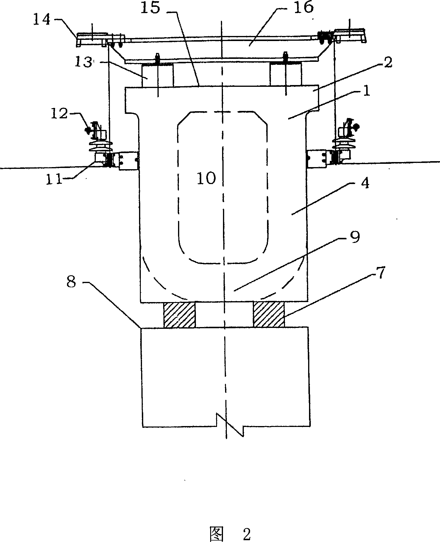 Middle and low speed magnetic levitation track girder