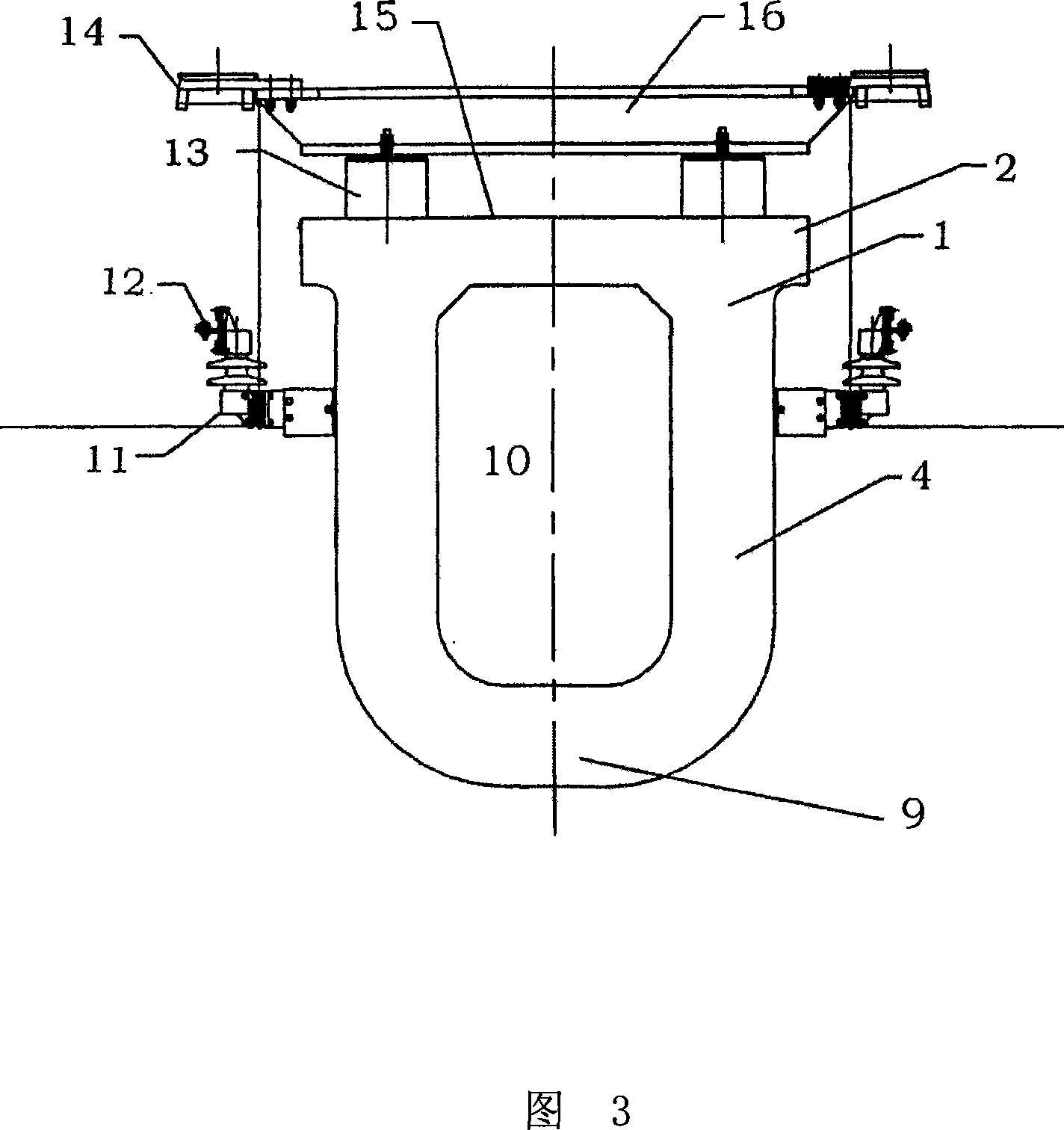 Middle and low speed magnetic levitation track girder