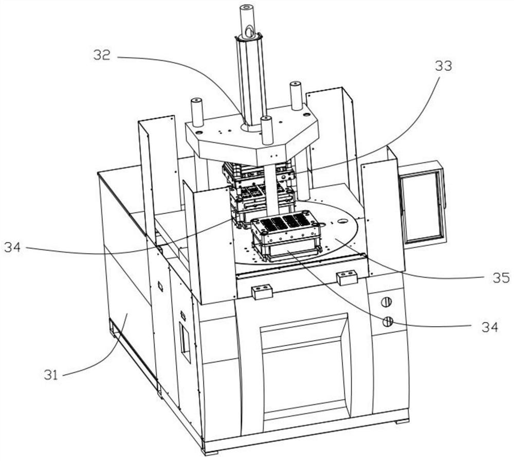 Automatic injection molding detection line for card holder