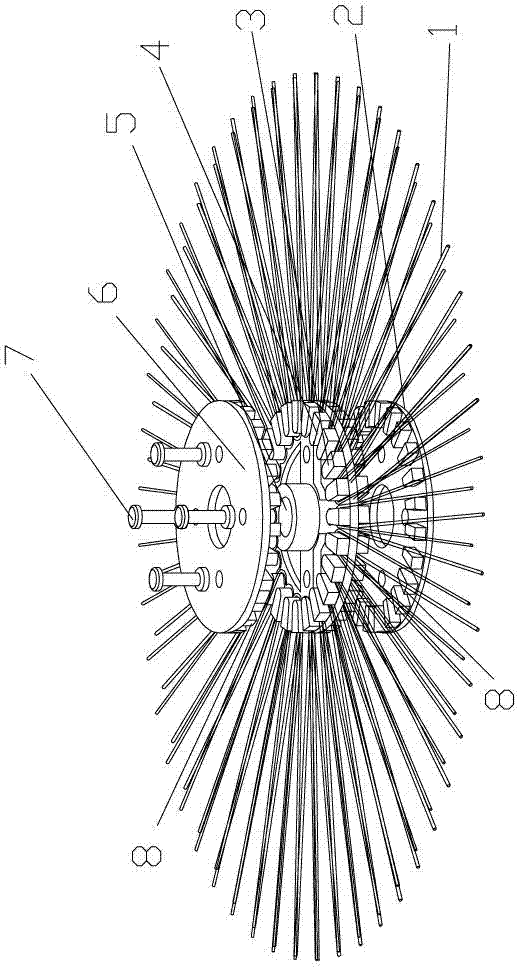 Opened type mesh-shaped dynamic separator