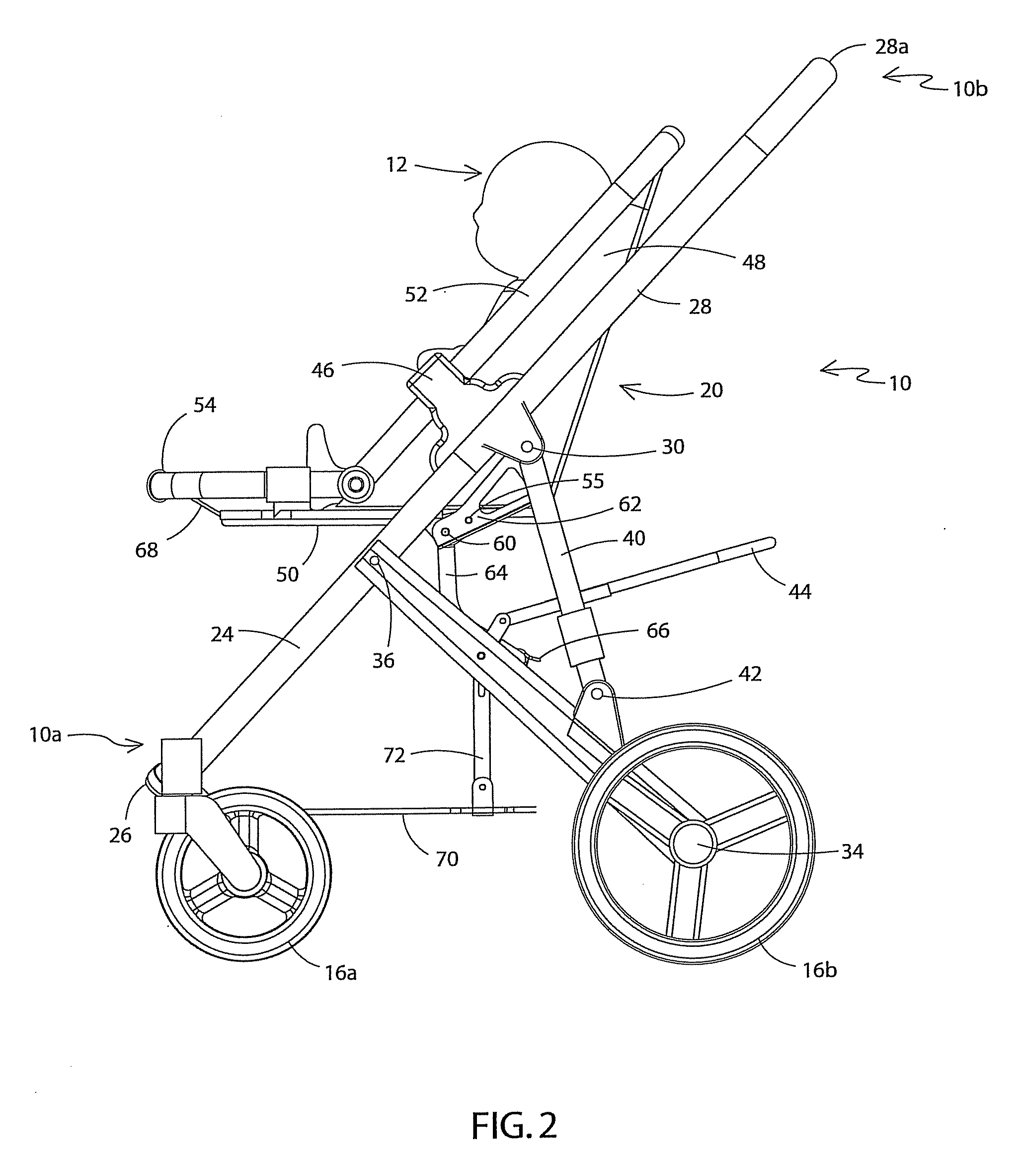 Adjustable activity stroller